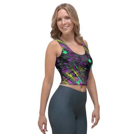 Night Voltage on a Crop Top