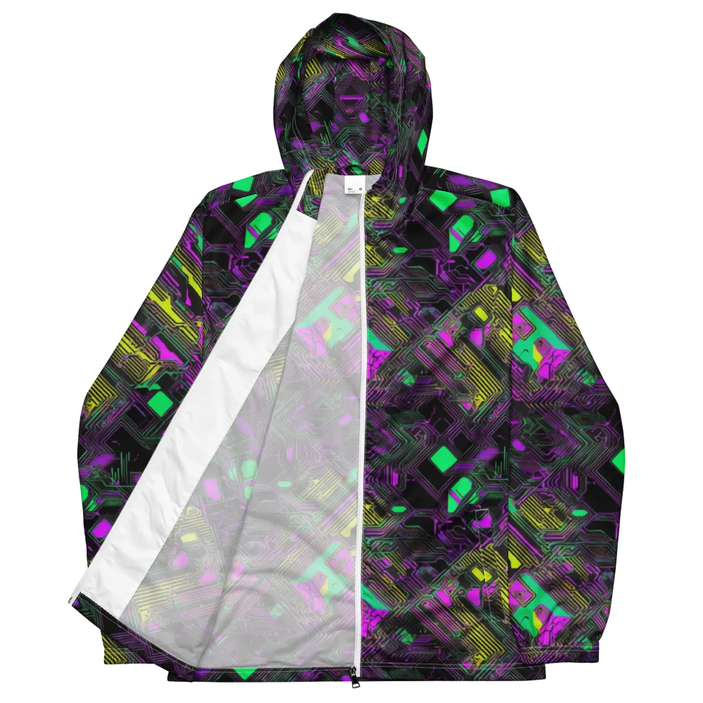 Night Voltage on Men's Windbreaker — Front
