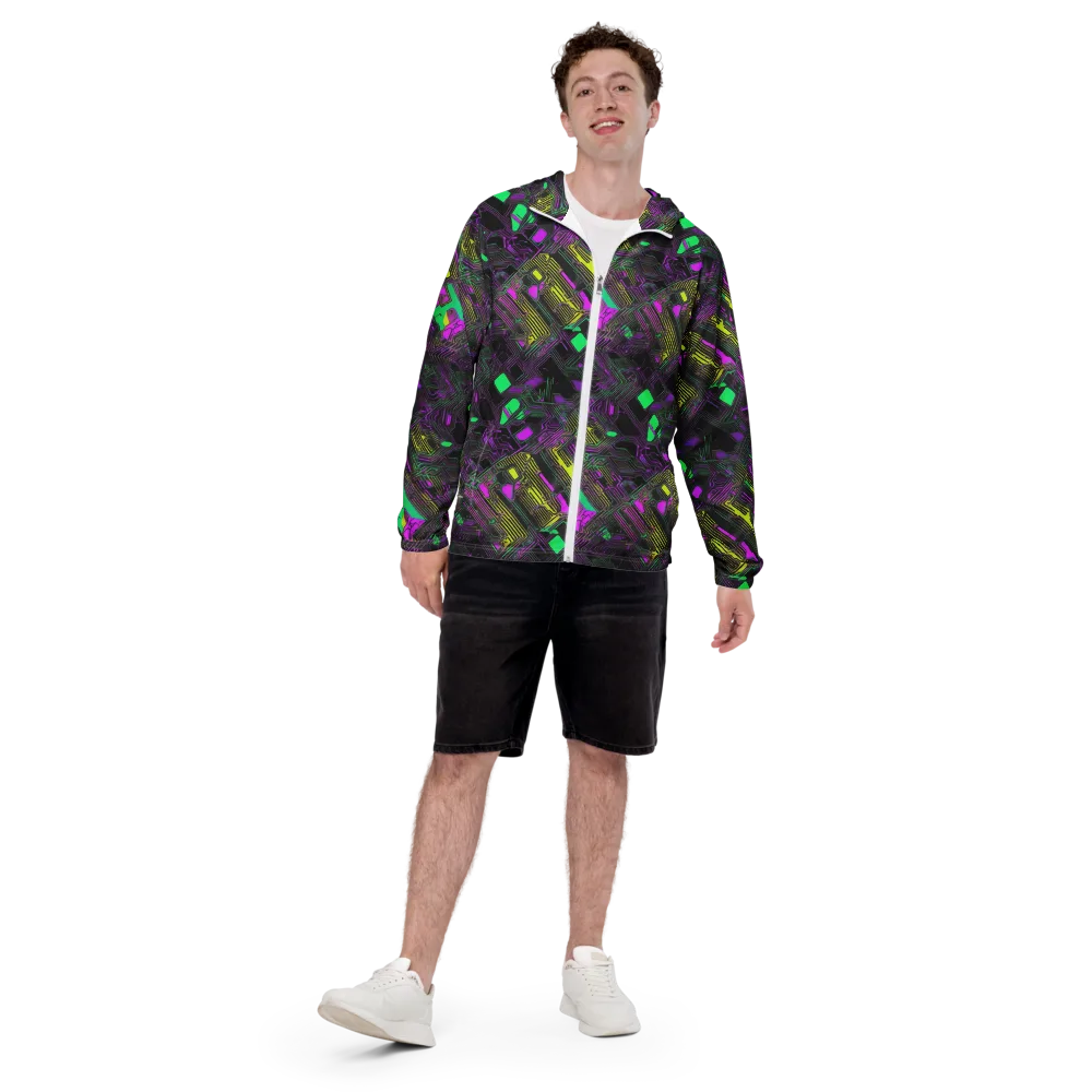 Night Voltage on Men's Windbreaker — Front