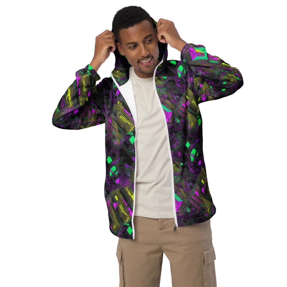 Night Voltage on Men's Windbreaker — Front