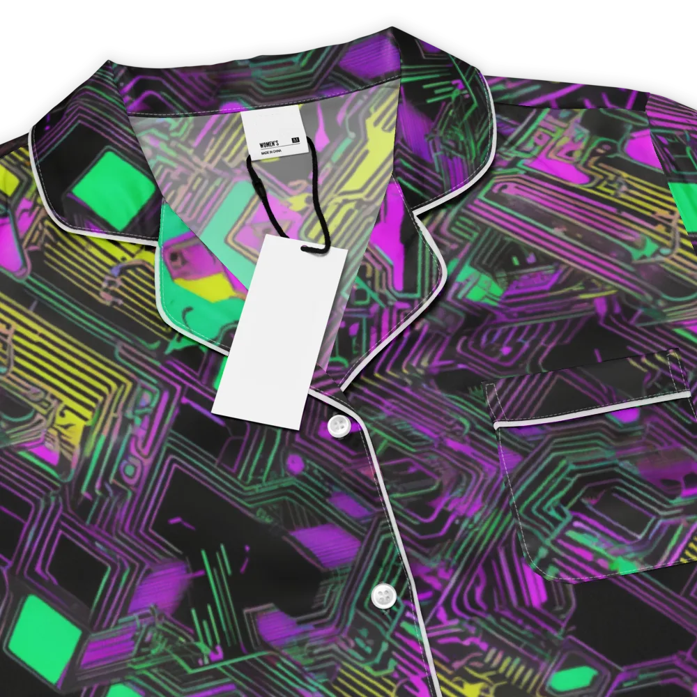 Night Voltage on Women's Short Sleeve Pajama Top — Product details