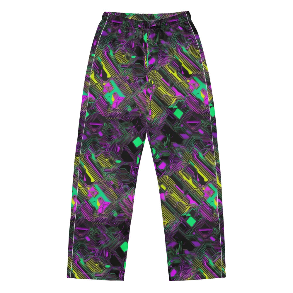 Night Voltage on Women's Pajama Pants — Front