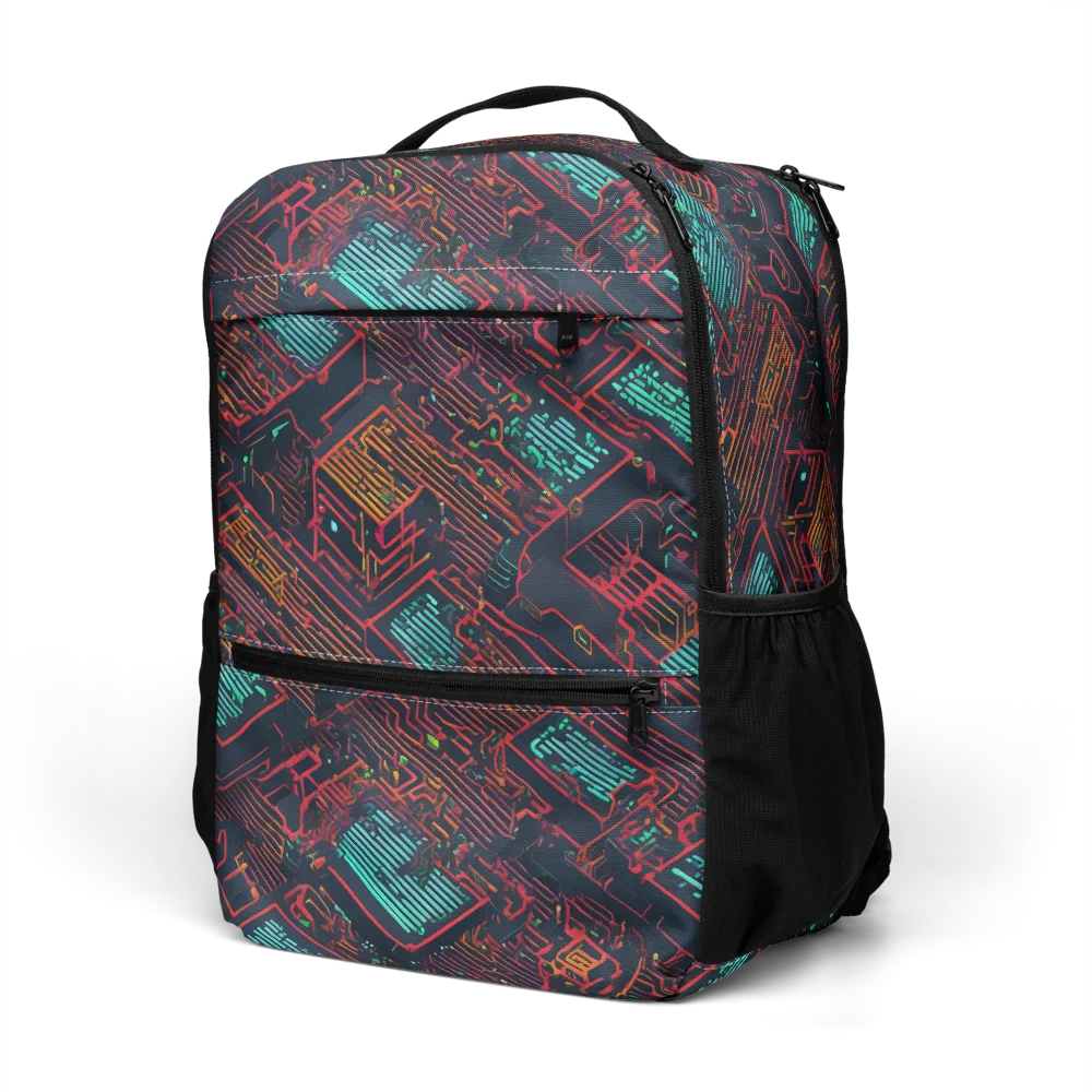 Midnight Motherboard on Utility Backpack — Left Front