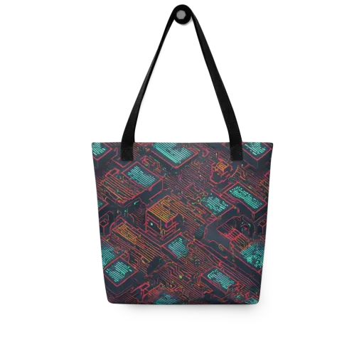 Midnight Motherboard on a Tote Bag