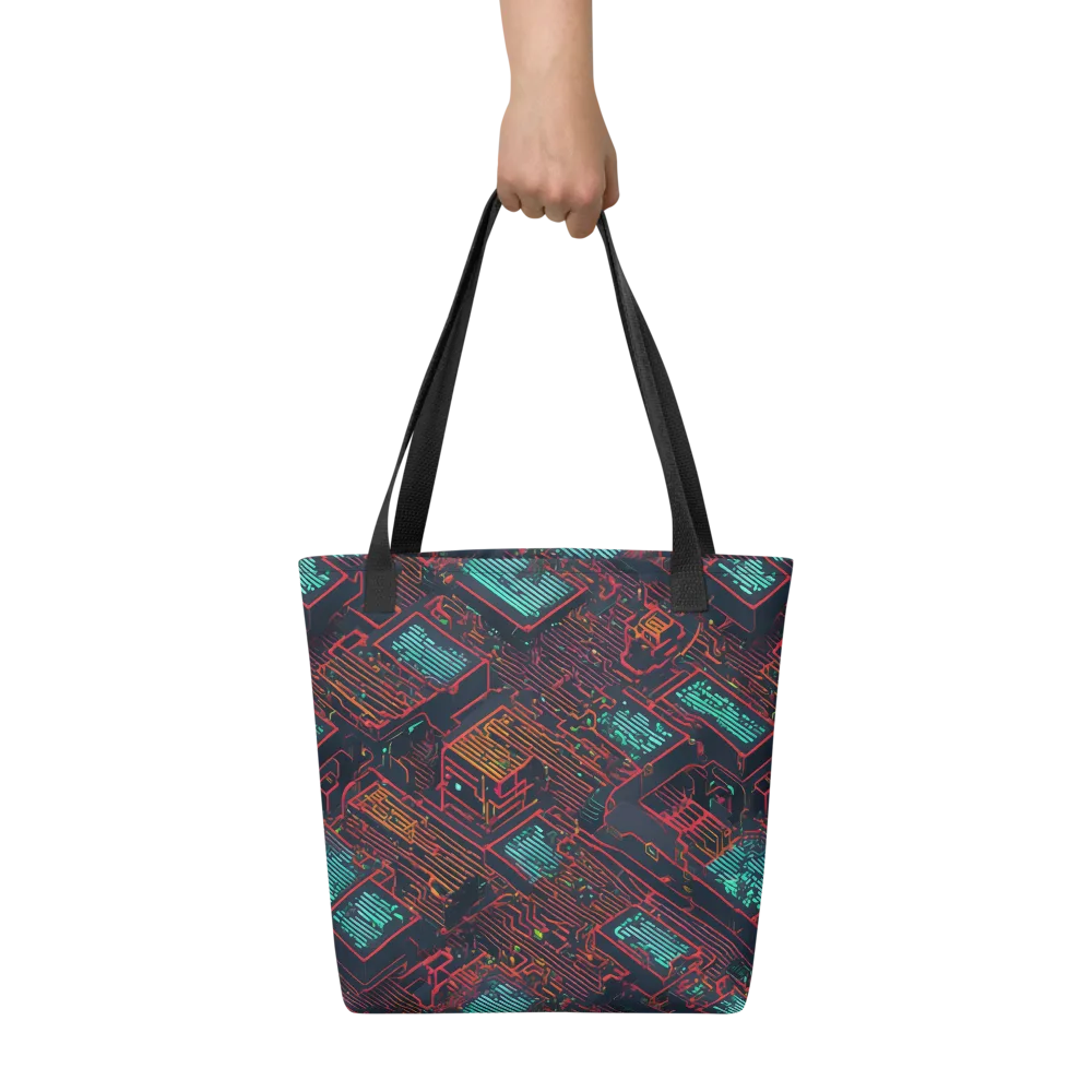 Midnight Motherboard on Tote Bag — Front