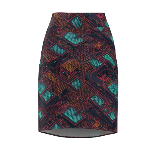 Midnight Motherboard on a Pencil Skirt