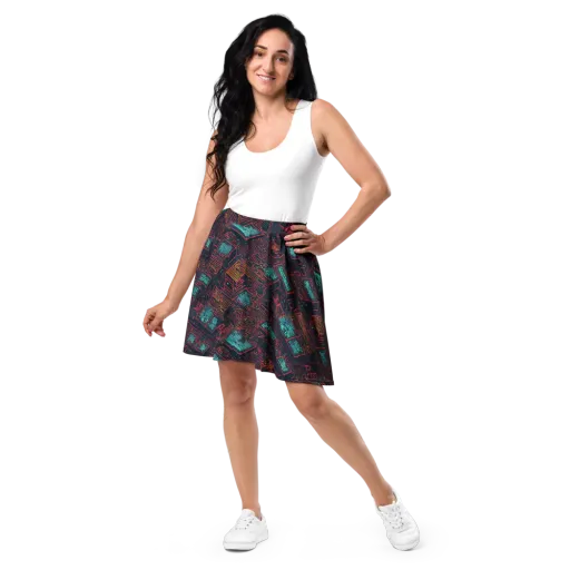 Midnight Motherboard on a Skater Skirt