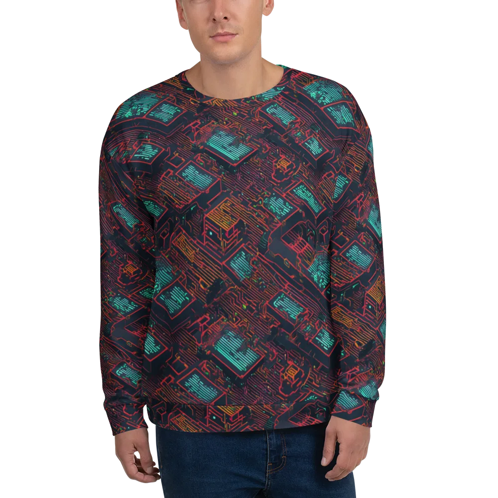Midnight Motherboard on Sweatshirt — Front