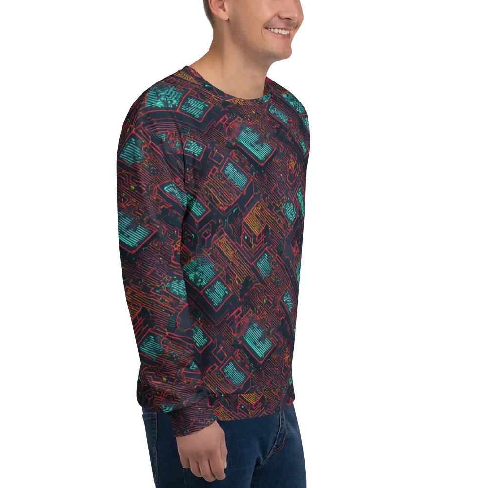 Midnight Motherboard on Sweatshirt — Right Front