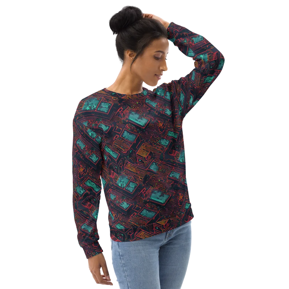 Midnight Motherboard on Sweatshirt — Right Front