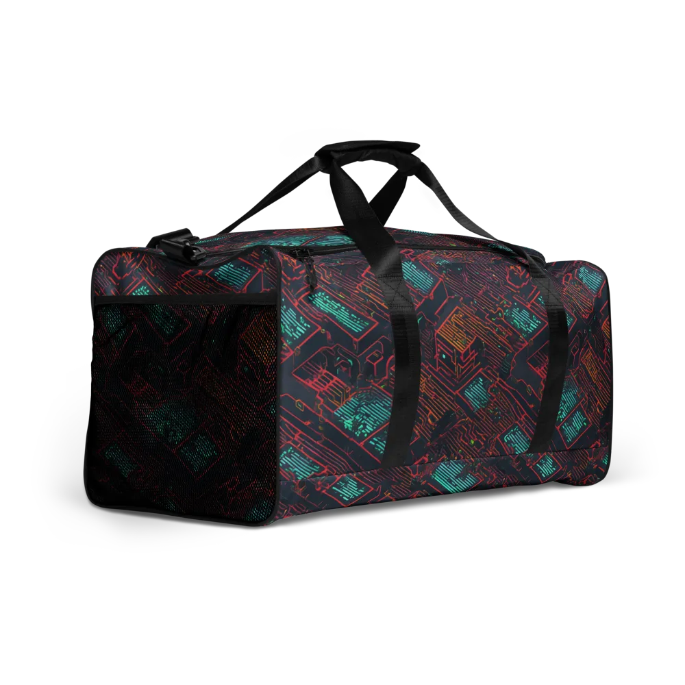 Midnight Motherboard on Duffle Bag — Right Front