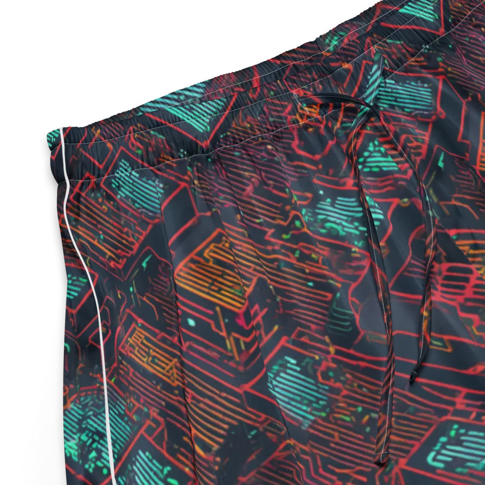 Midnight Motherboard on Women's Pajama Shorts — Product details