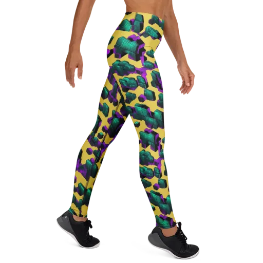 Electric Baggage on a Yoga Leggings