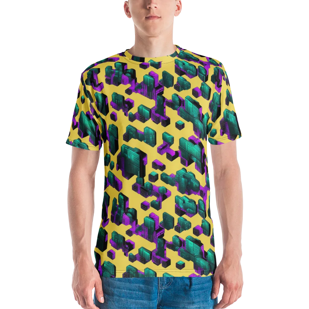 Electric Baggage on Men's Crew Neck T-Shirt — Front