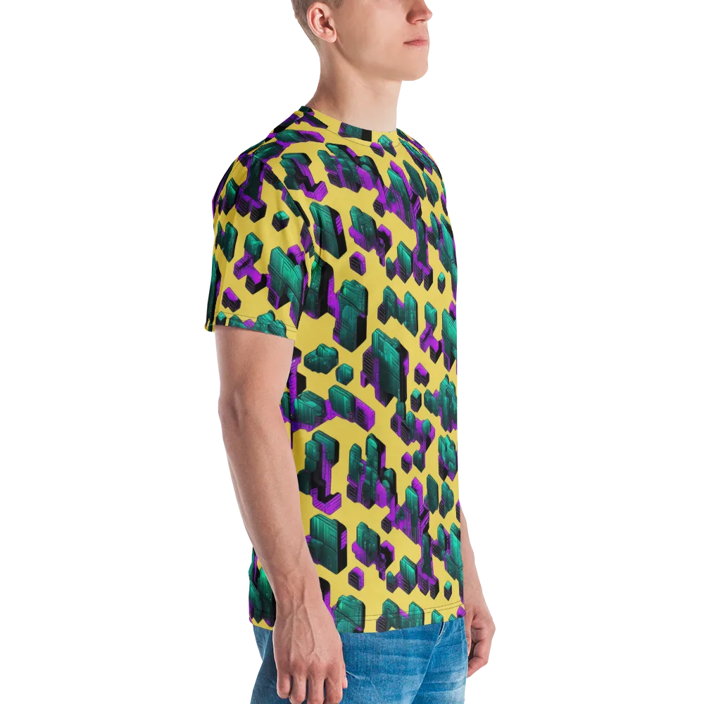 Electric Baggage on Men's Crew Neck T-Shirt — Right