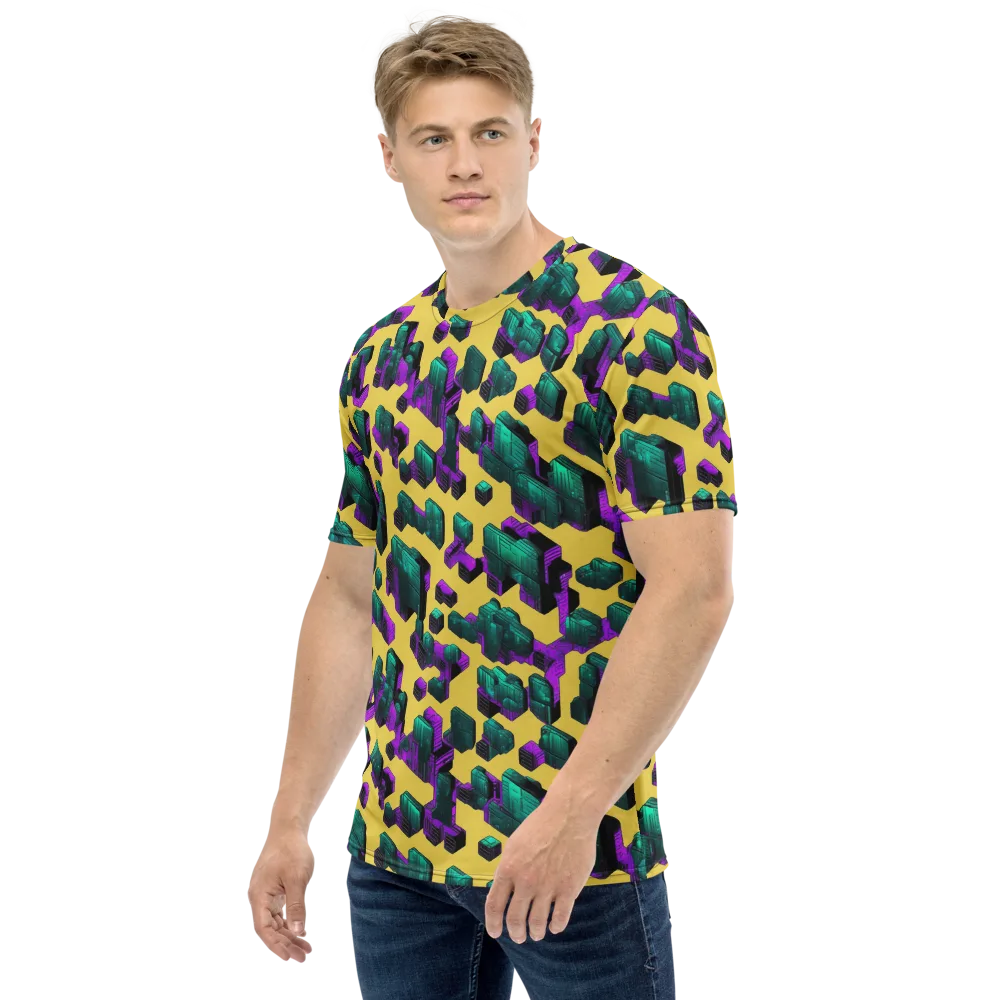 Electric Baggage on Men's Crew Neck T-Shirt — Left