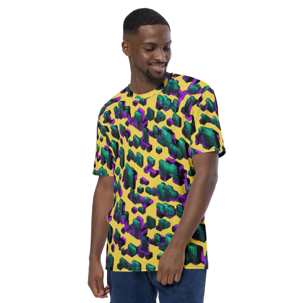 Electric Baggage on Men's Crew Neck T-Shirt — Left
