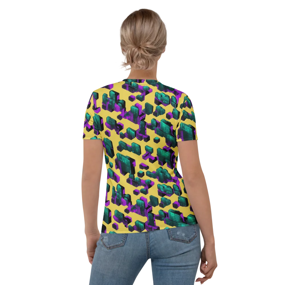Electric Baggage on Women's Crew Neck T-Shirt — Back