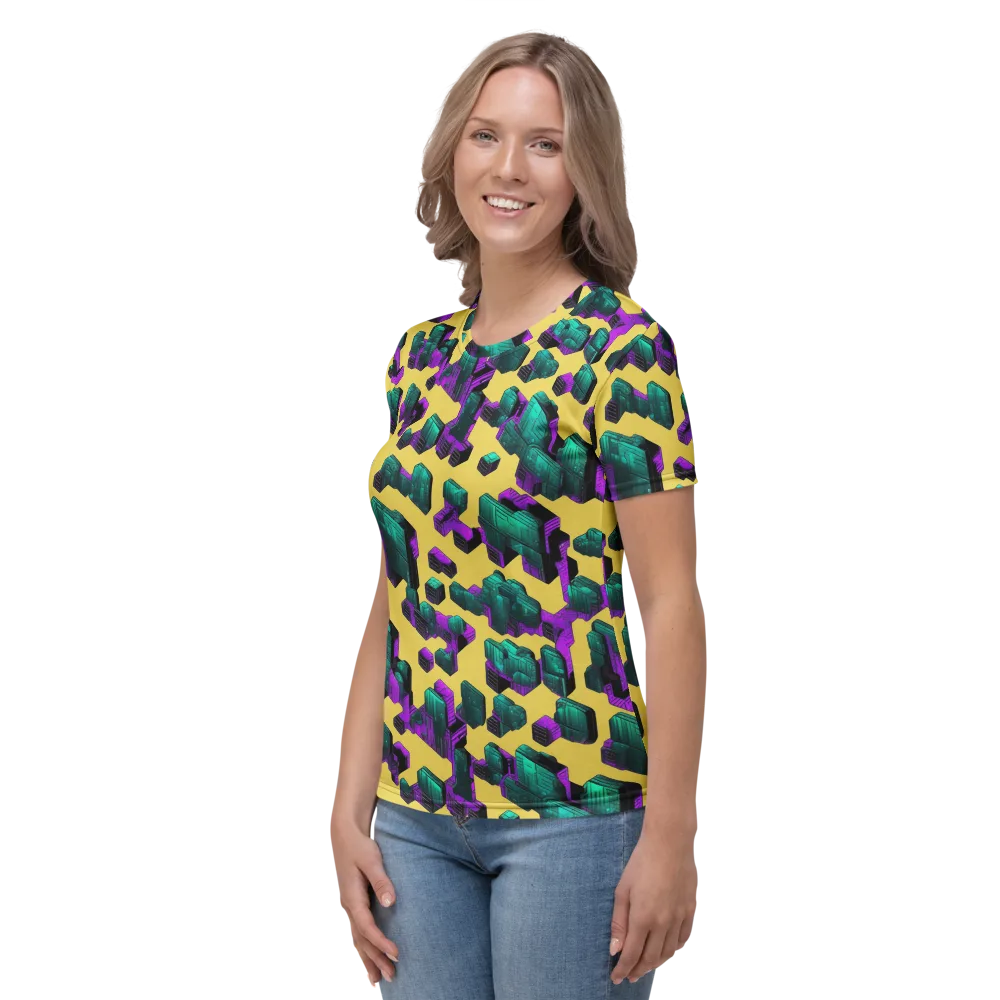 Electric Baggage on Women's Crew Neck T-Shirt — Left