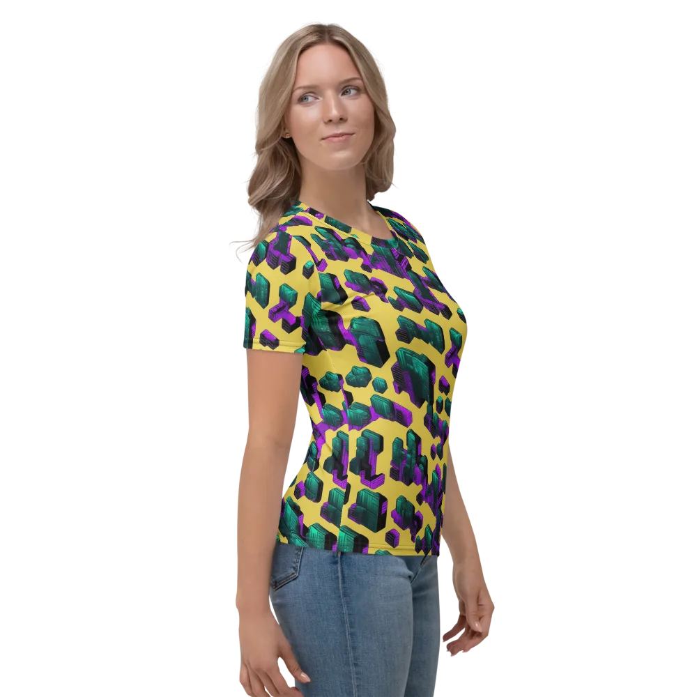 Electric Baggage on Women's Crew Neck T-Shirt — Right