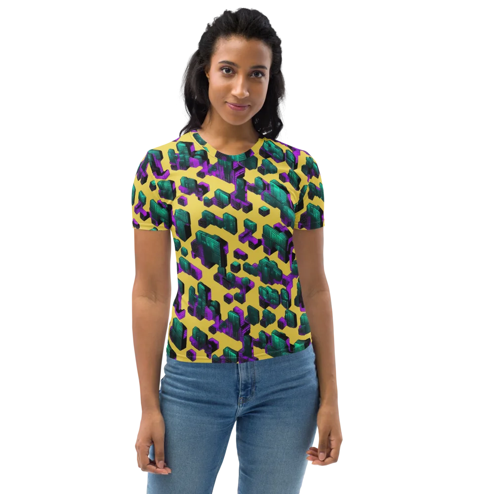 Electric Baggage on Women's Crew Neck T-Shirt — Front