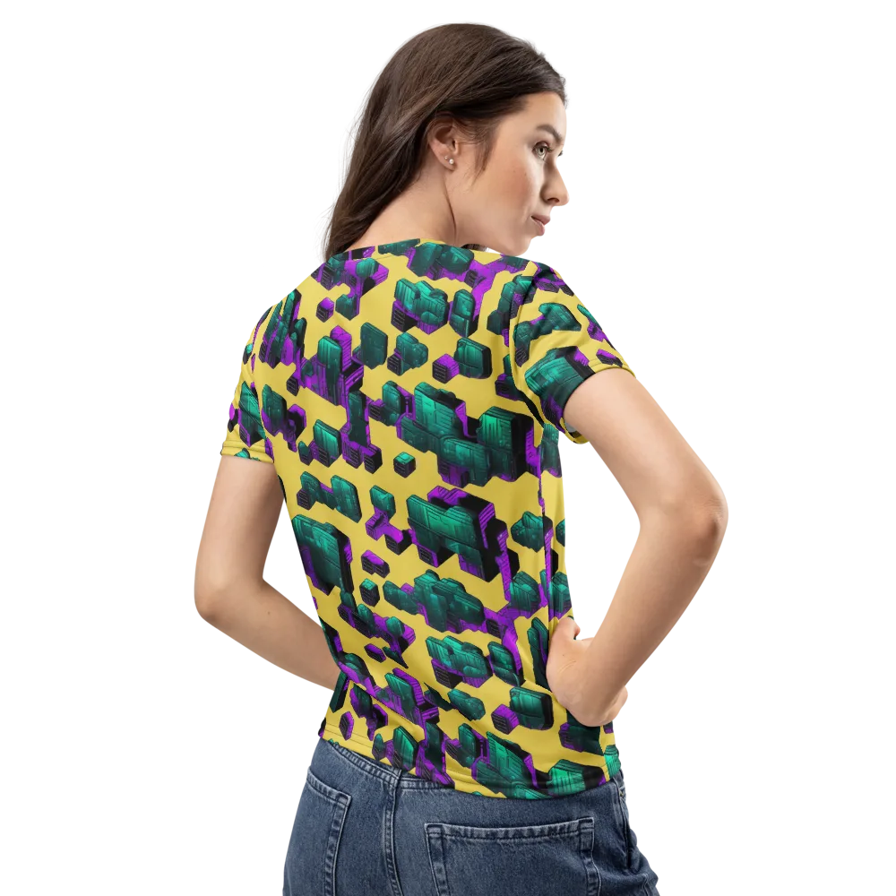 Electric Baggage on Women's Crew Neck T-Shirt — Back
