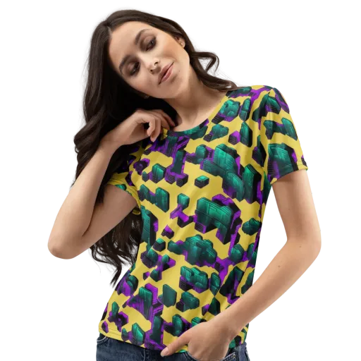 Electric Baggage on a Women's Crew Neck T-Shirt