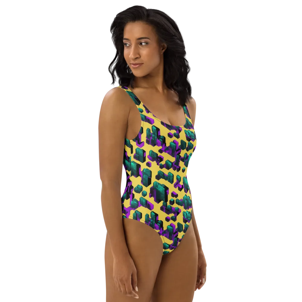 Electric Baggage on One-Piece Swimsuit — Right