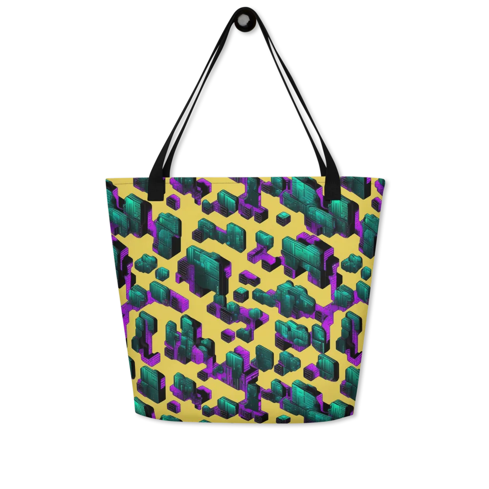 Electric Baggage on Large Tote Bag W/ Pocket — Front