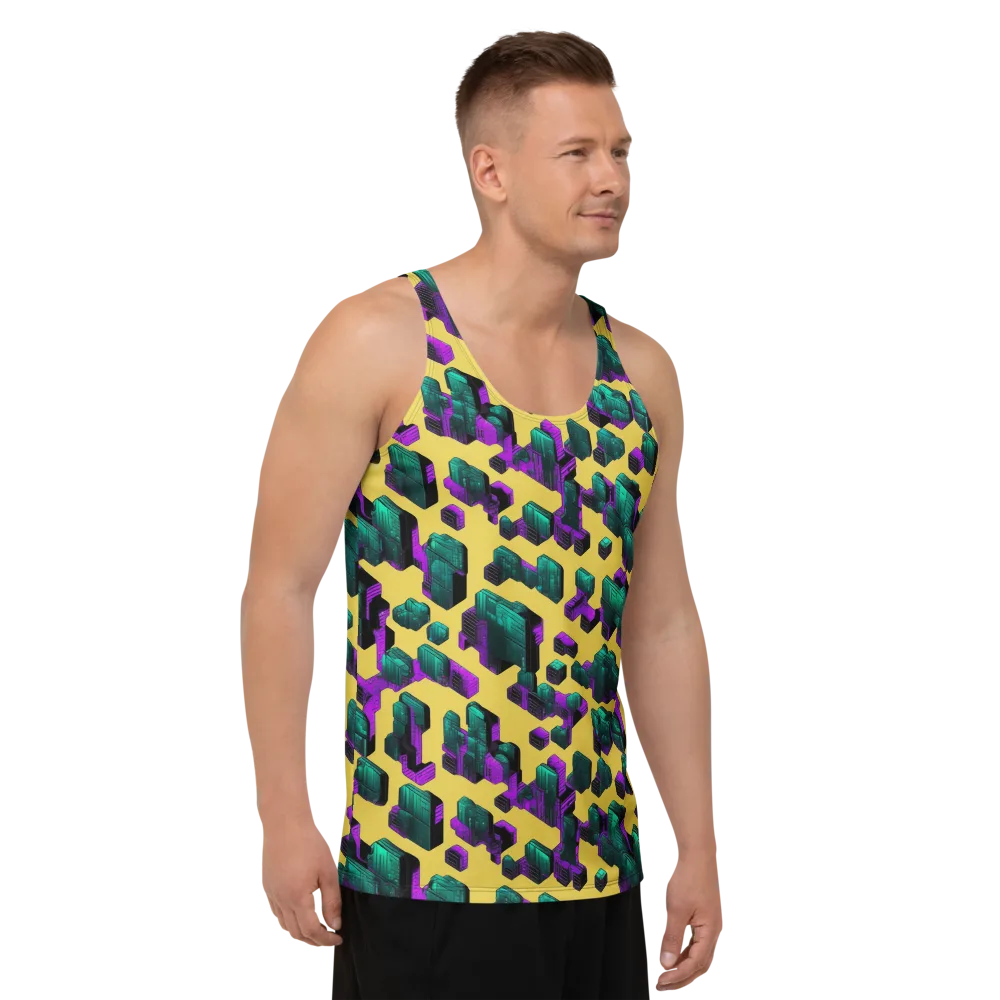 Electric Baggage on Men's Tank Top — Right Front