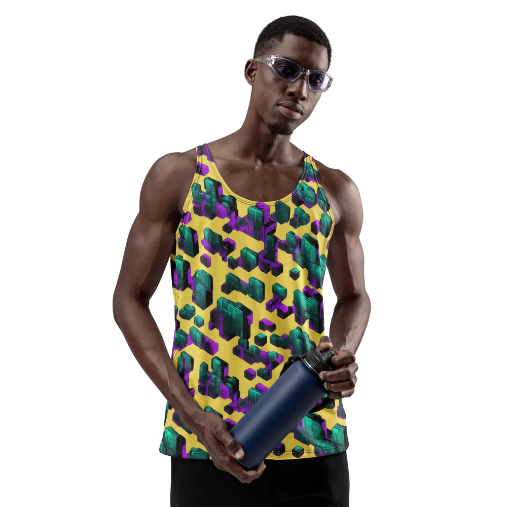Electric Baggage on Men's Tank Top — Front