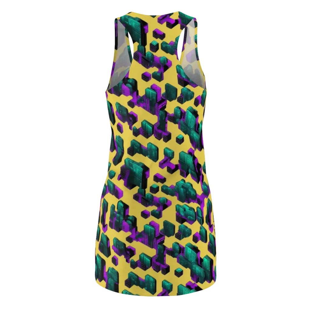 Electric Baggage on Racerback Dress — Back