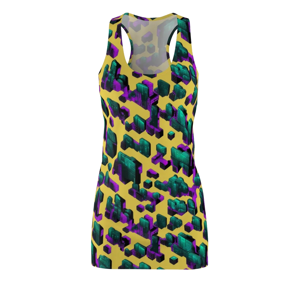 Electric Baggage on Racerback Dress — Front