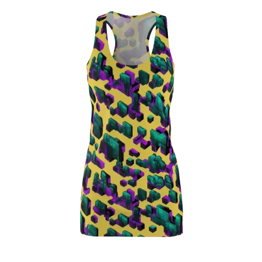 Electric Baggage on a Racerback Dress