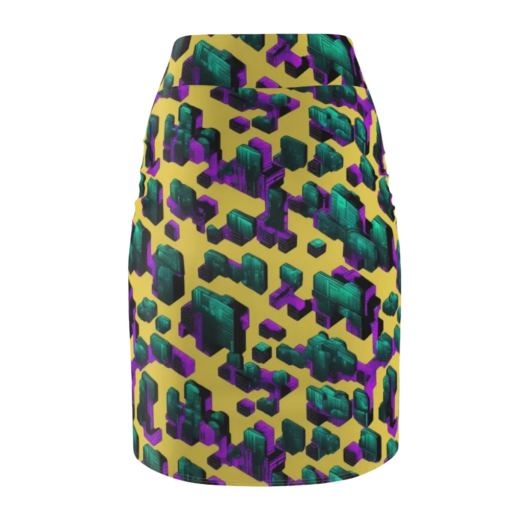 Electric Baggage on Pencil Skirt — Back