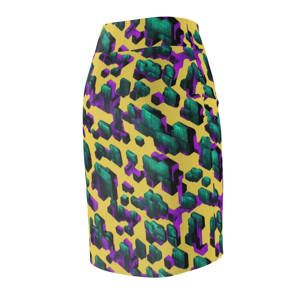 Electric Baggage on Pencil Skirt — Back Side