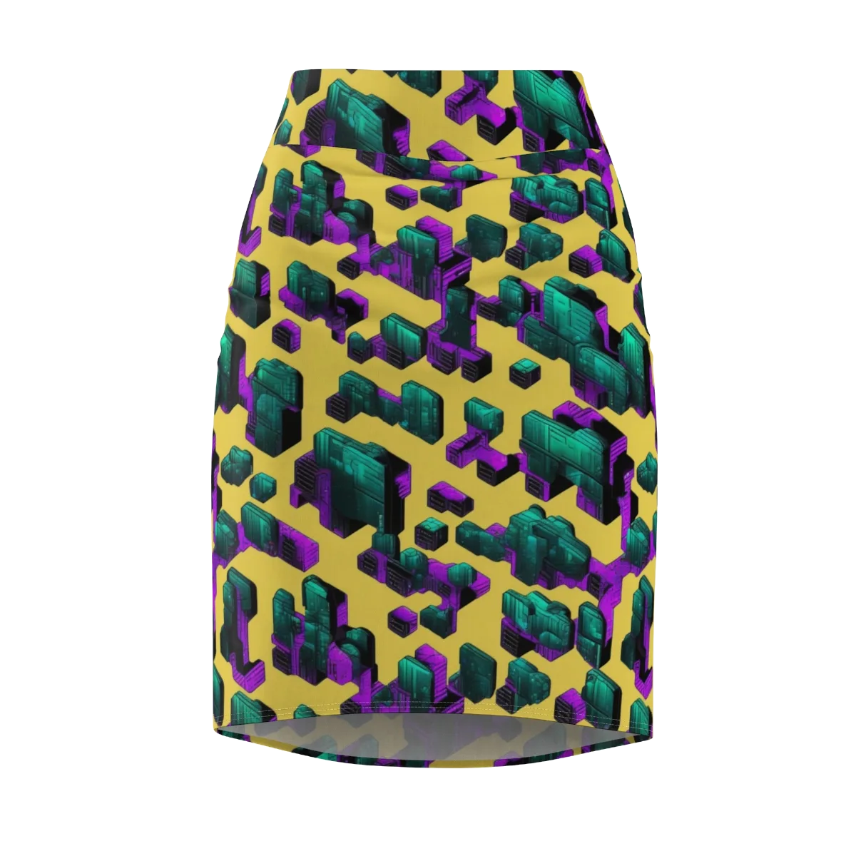 Electric Baggage on Pencil Skirt — Front