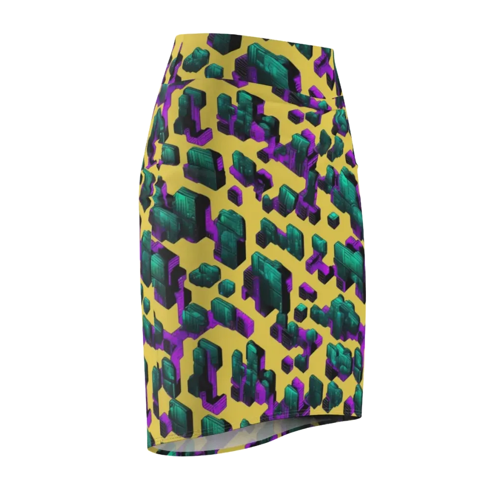 Electric Baggage on Pencil Skirt — Front Side