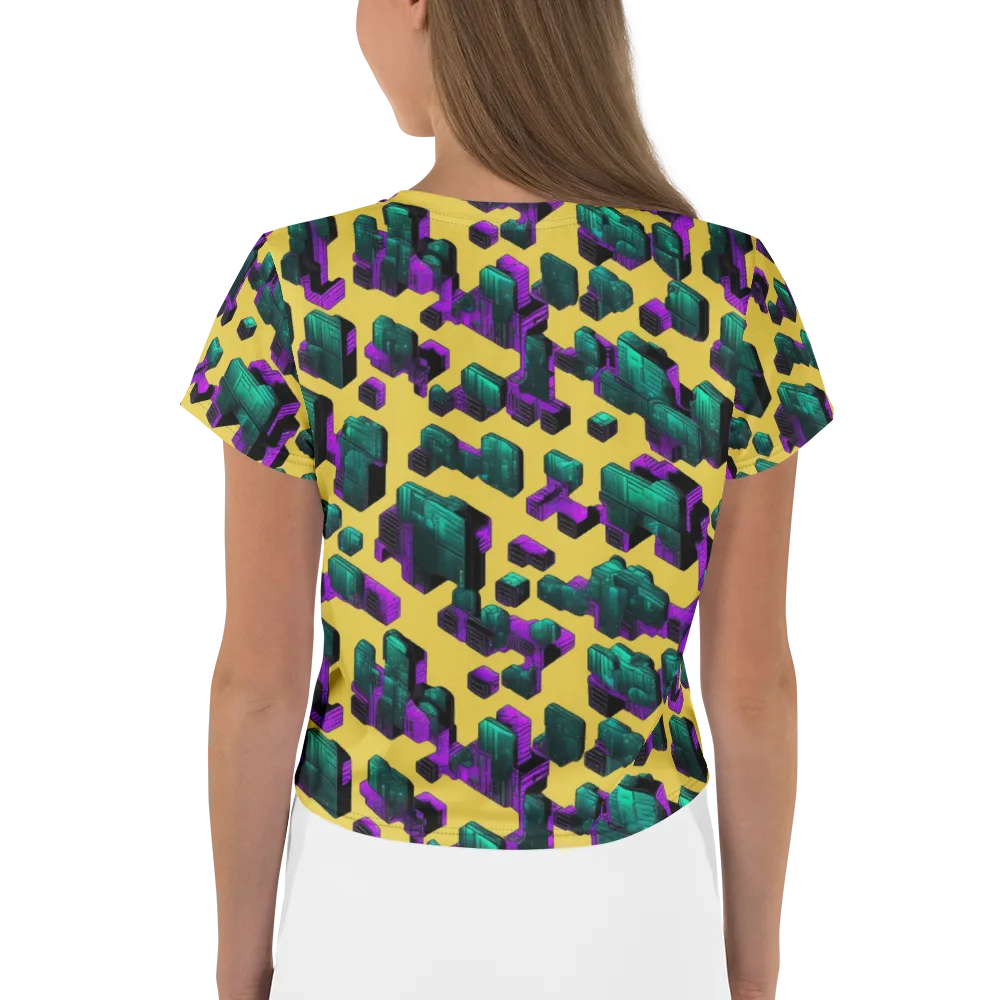 Electric Baggage on Crop Tee — Back