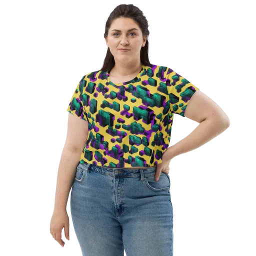 Electric Baggage on a Crop Tee