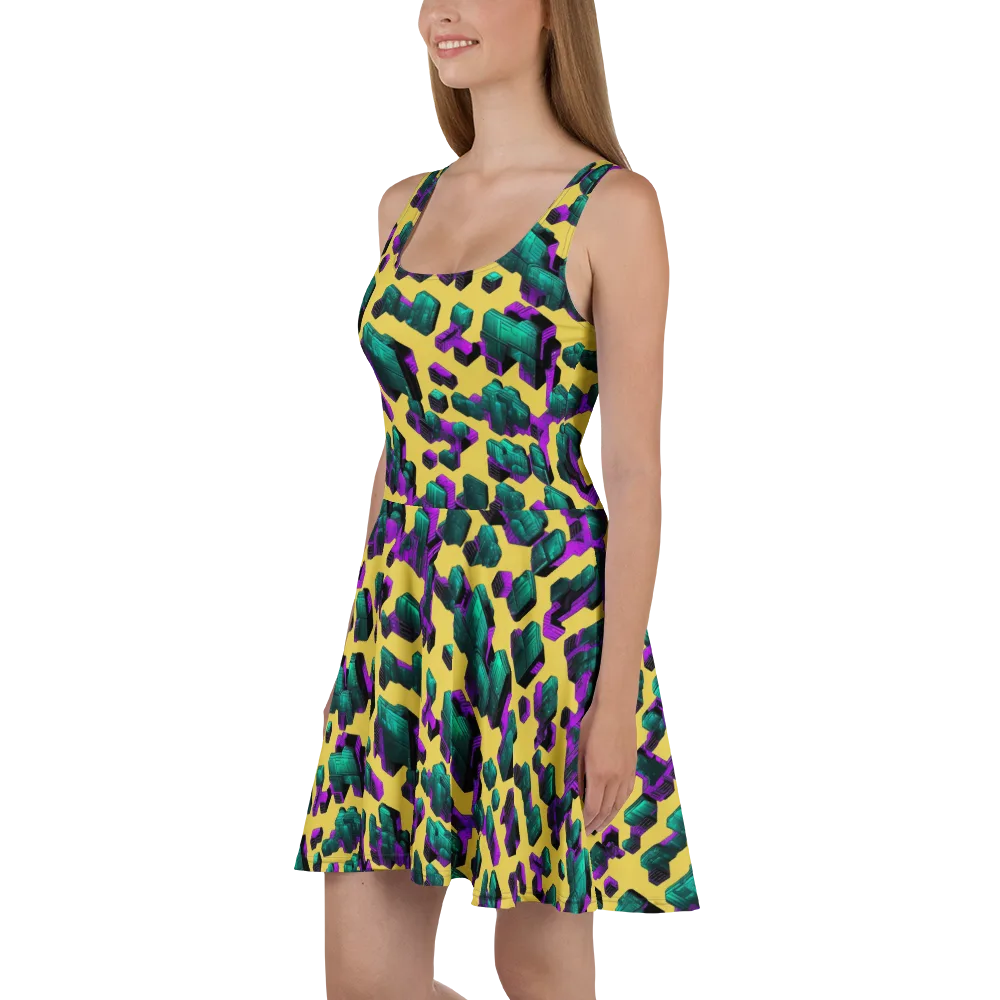Electric Baggage on Skater Dress — Left