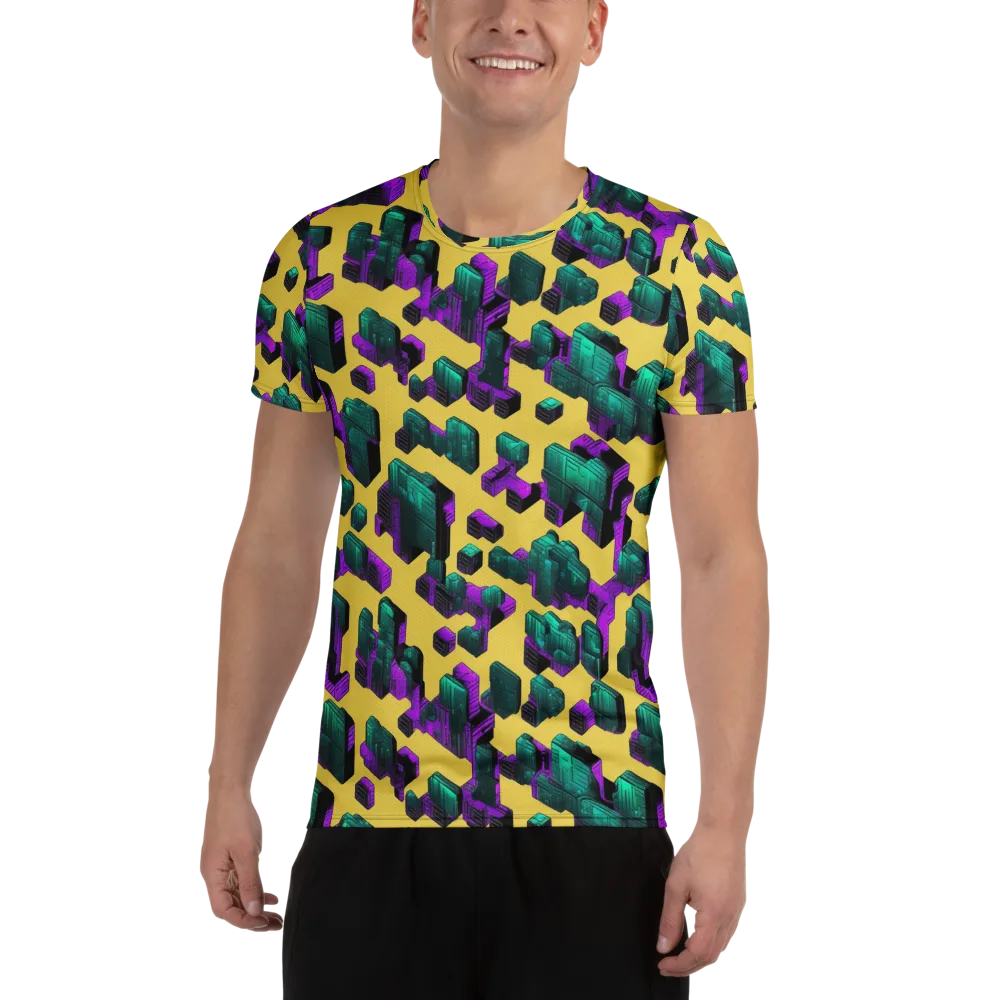 Electric Baggage on Men's Athletic T-Shirt — Front