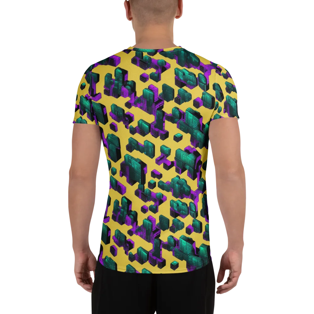 Electric Baggage on Men's Athletic T-Shirt — Back