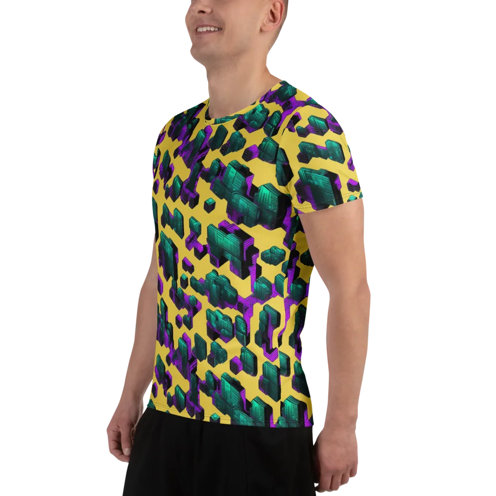 Electric Baggage on Men's Athletic T-Shirt — Left