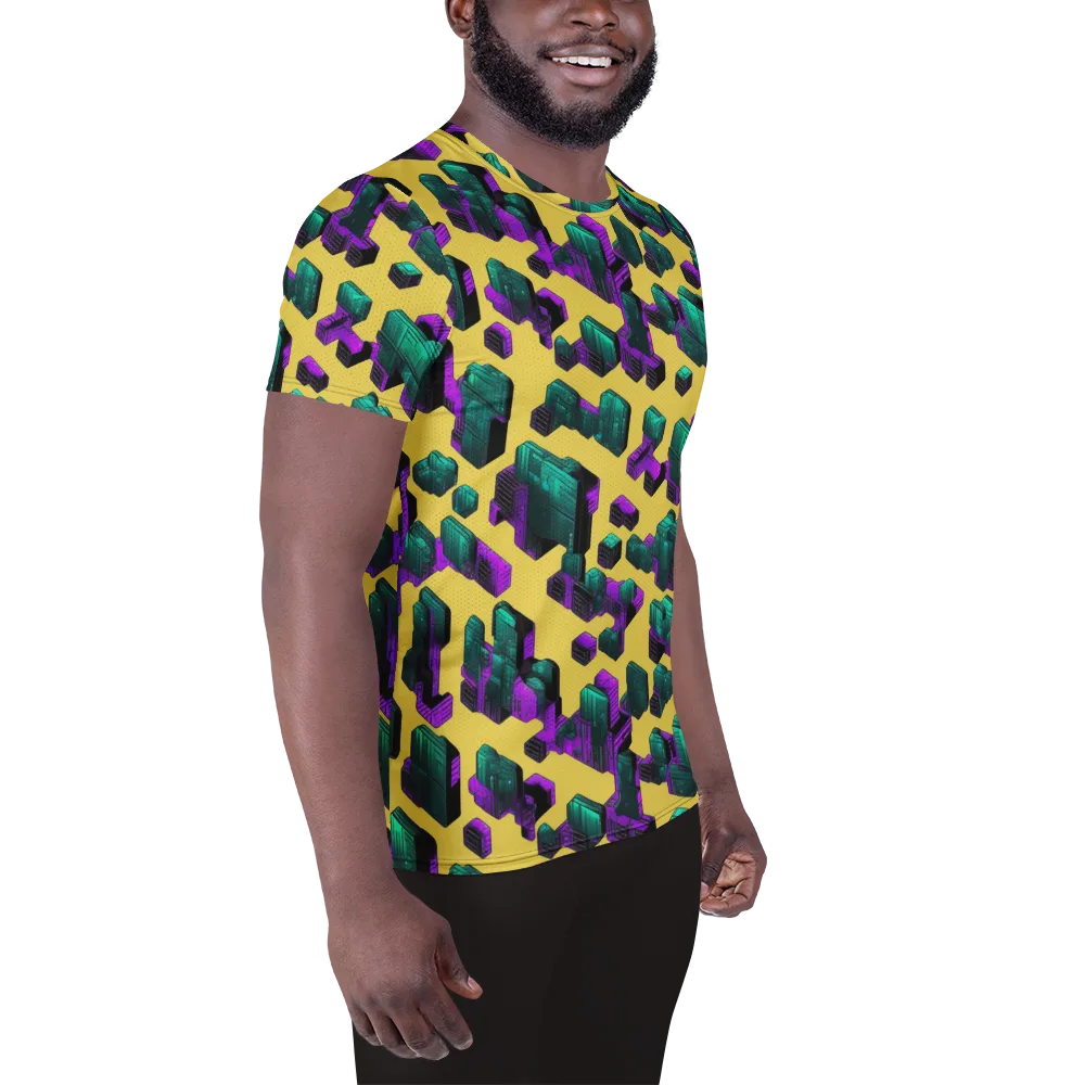 Electric Baggage on Men's Athletic T-Shirt — Right