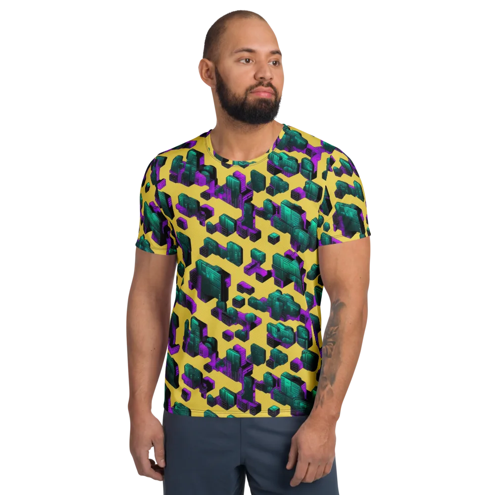 Electric Baggage on Men's Athletic T-Shirt — Front