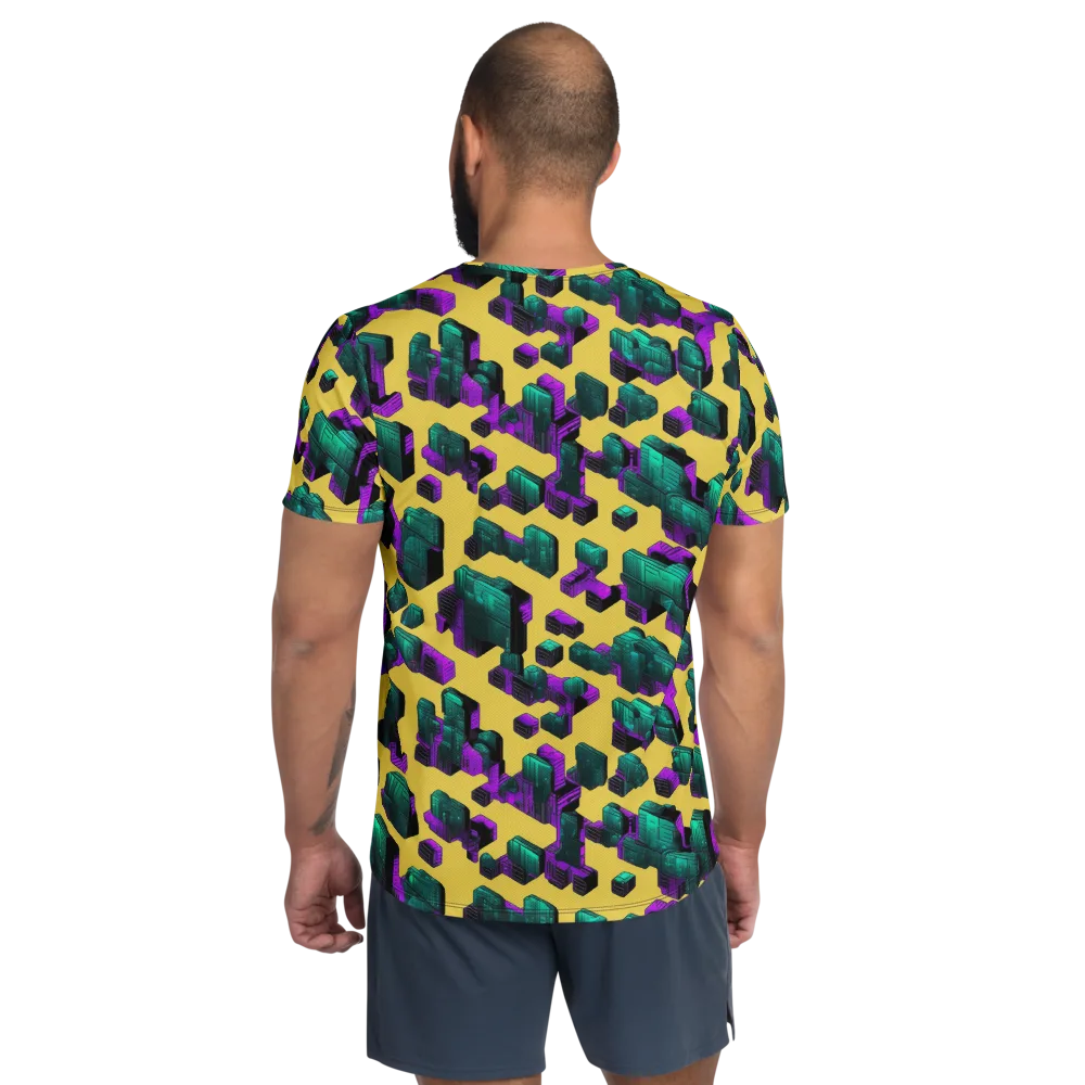 Electric Baggage on Men's Athletic T-Shirt — Back