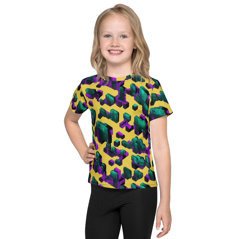 Electric Baggage on Kids Crew Neck T-Shirt — Front