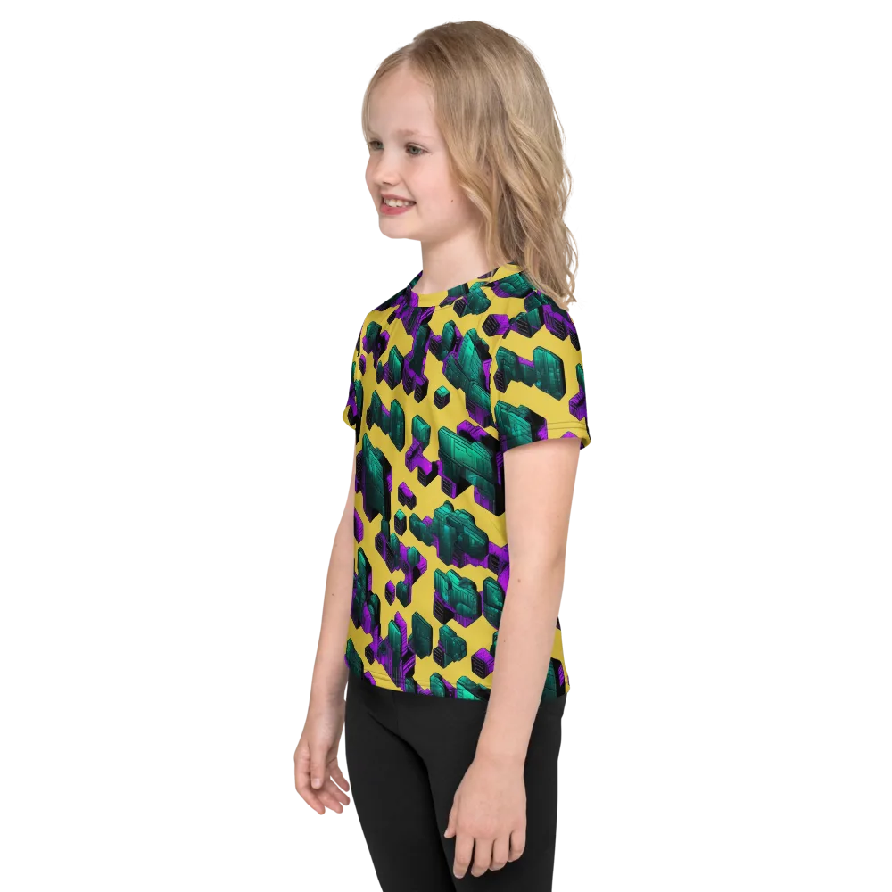 Electric Baggage on Kids Crew Neck T-Shirt — Left