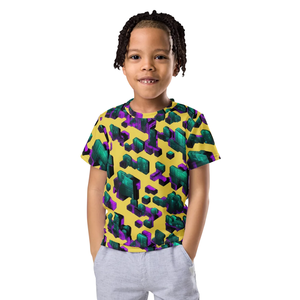 Electric Baggage on Kids Crew Neck T-Shirt — Front